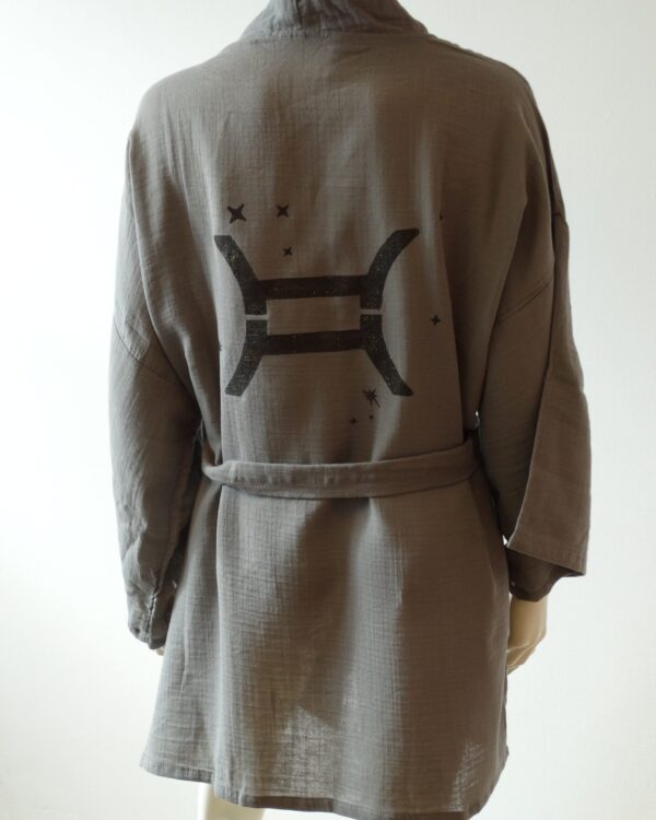 Kimono Zodiac krátke (Gray Gemini)