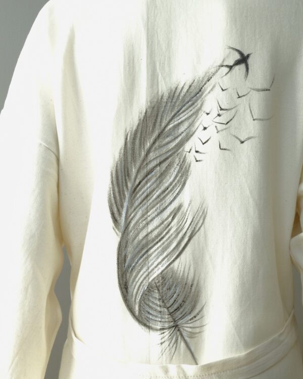 Black Feather Kimono