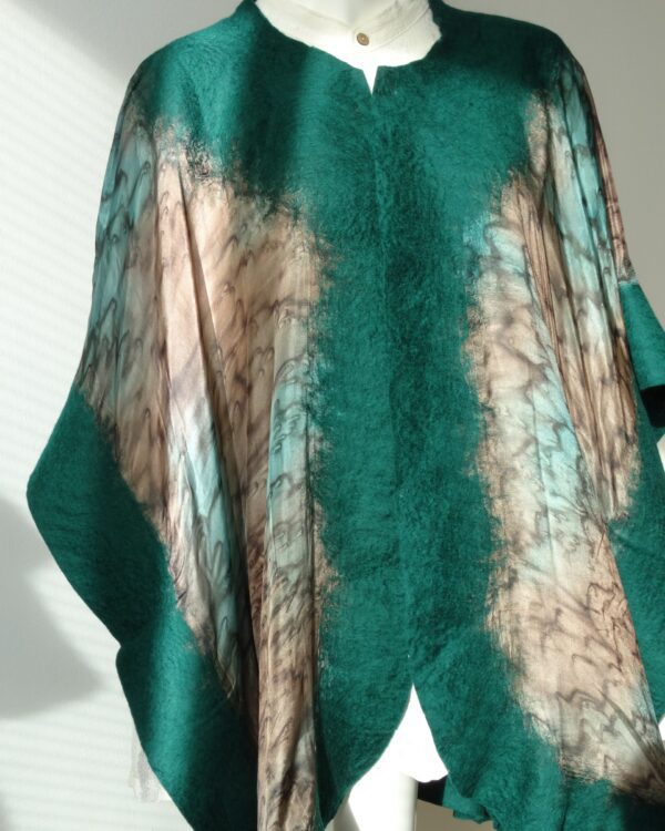 Hodvábne poncho (Green)